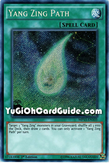 Yu-Gi-Oh Card: Yang Zing Path