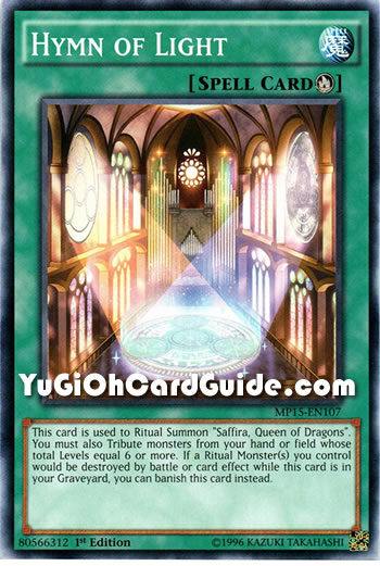 Yu-Gi-Oh Card: Hymn of Light
