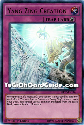 Yu-Gi-Oh Card: Yang Zing Creation
