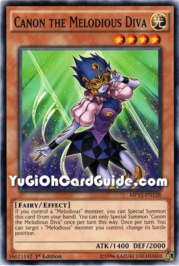 Yu-Gi-Oh Card: Canon the Melodious Diva