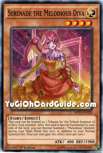 Yu-Gi-Oh Card: Serenade the Melodious Diva