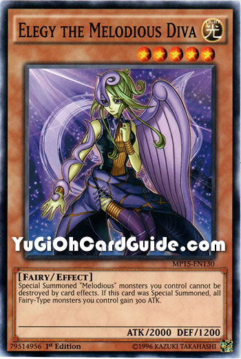 Yu-Gi-Oh Card: Elegy the Melodious Diva