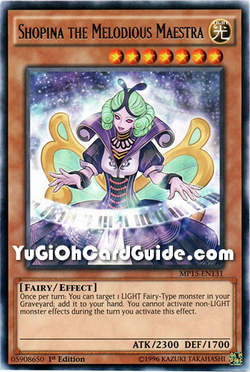 Yu-Gi-Oh Card: Shopina the Melodious Maestra