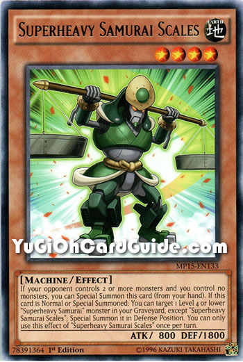 Yu-Gi-Oh Card: Superheavy Samurai Scales