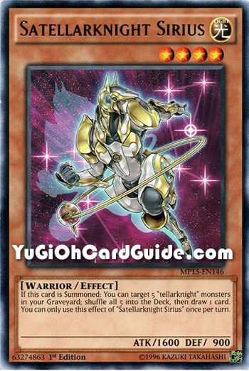 Yu-Gi-Oh Card: Satellarknight Sirius