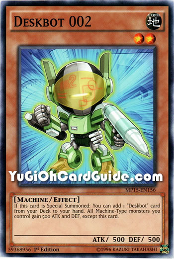 Yu-Gi-Oh Card: Deskbot 002