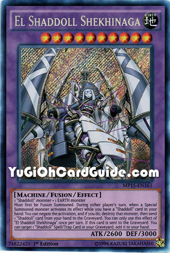 El Shaddoll Shekhinaga - SDSH-EN048 Super Rare 1st Edition - Yu-Gi-Oh! Shaddoll Structure Deck Fusion Monster Card - View #6