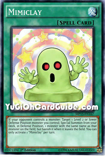 Yu-Gi-Oh Card: Mimiclay