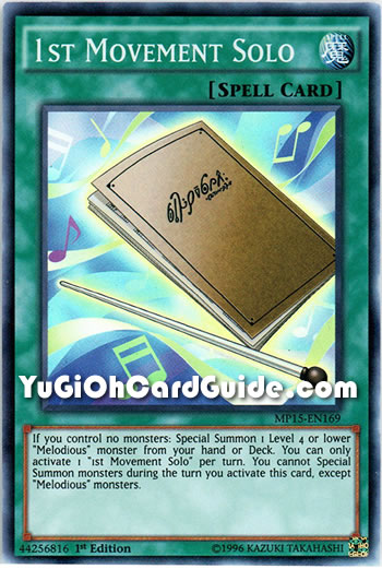 Yu-Gi-Oh Card: 1st Movement Solo