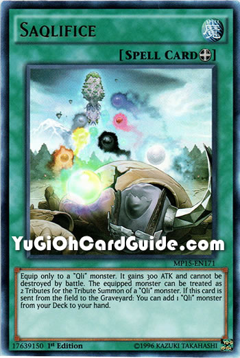 Yu-Gi-Oh Card: Saqlifice
