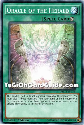 Yu-Gi-Oh Card: Oracle of the Herald