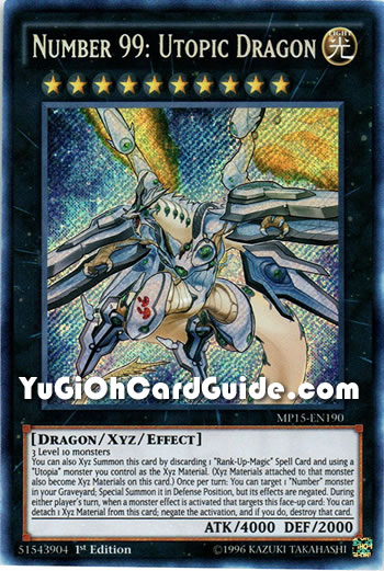 Yu-Gi-Oh Card: Number 99: Utopic Dragon