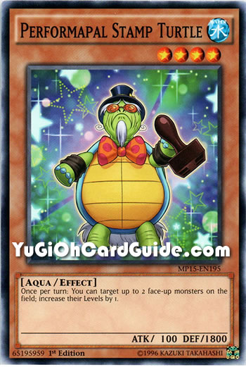 Yu-Gi-Oh Card: Performapal Stamp Turtle