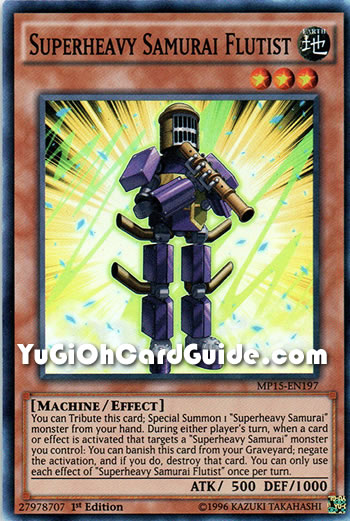 Yu-Gi-Oh Card: Superheavy Samurai Flutist
