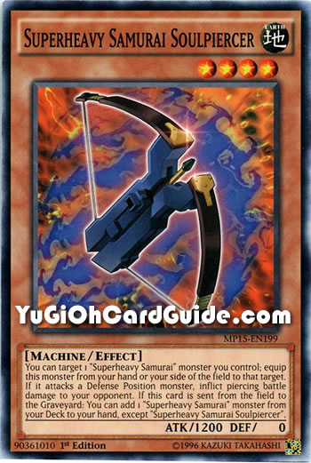 Yu-Gi-Oh Card: Superheavy Samurai Soulpiercer