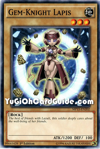 Yu-Gi-Oh Card: Gem-Knight Lapis
