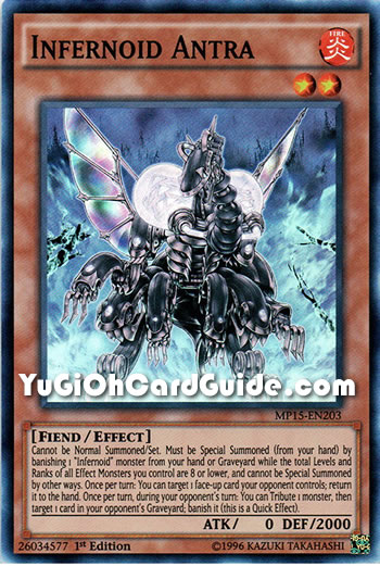Yu-Gi-Oh Card: Infernoid Antra