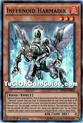 Yu-Gi-Oh Card: Infernoid Harmadik