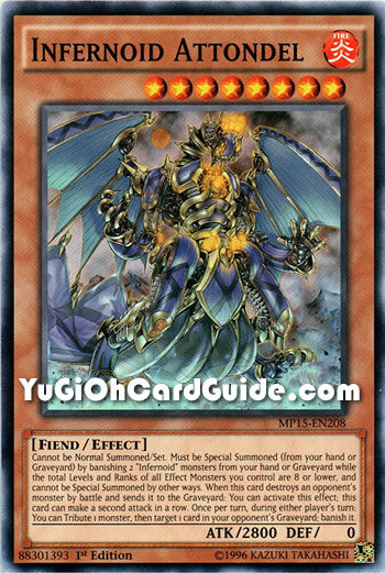 Yu-Gi-Oh Card: Infernoid Attondel