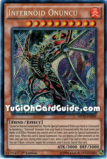 Yu-Gi-Oh Card: Infernoid Onuncu
