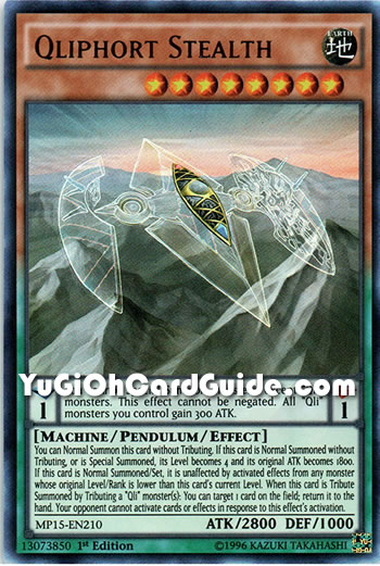 Yu-Gi-Oh Card: Qliphort Stealth
