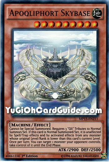 Yu-Gi-Oh Card: Apoqliphort Skybase