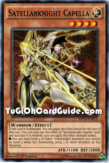 Yu-Gi-Oh Card: Satellarknight Capella