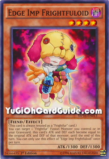 Yu-Gi-Oh Card: Edge Imp Frightfuloid