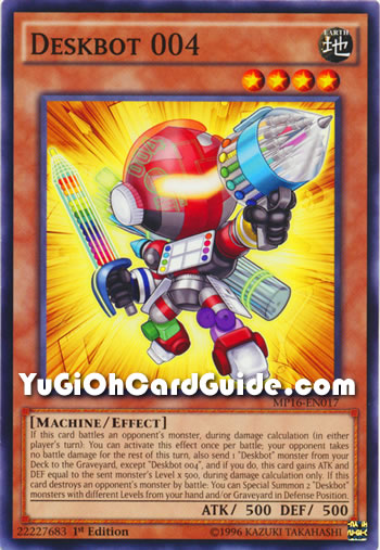 Yu-Gi-Oh Card: Deskbot 004
