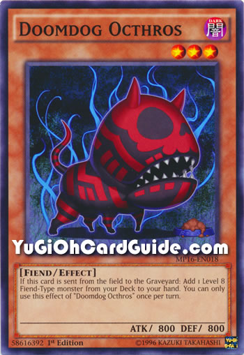 Yu-Gi-Oh Card: Doomdog Octhros