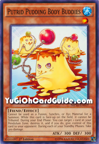Yu-Gi-Oh Card: Putrid Pudding Body Buddies