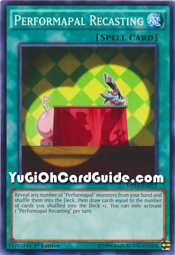 Yu-Gi-Oh Card: Performapal Recasting