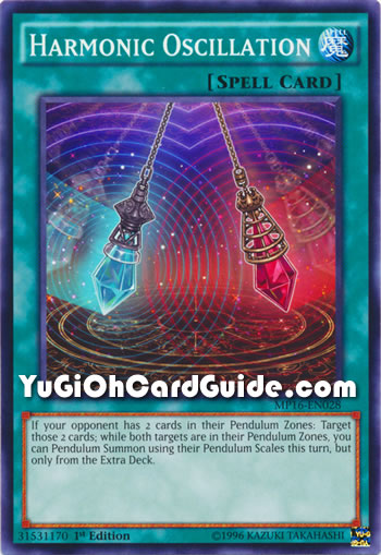 Yu-Gi-Oh Card: Harmonic Oscillation