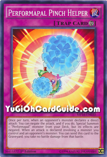 Yu-Gi-Oh Card: Performapal Pinch Helper