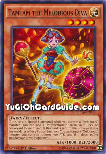 Yu-Gi-Oh Card: Tamtam the Melodious Diva