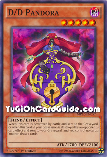 Yu-Gi-Oh Card: D/D Pandora
