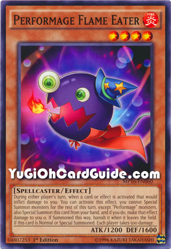 Yu-Gi-Oh Card: Performage Flame Eater