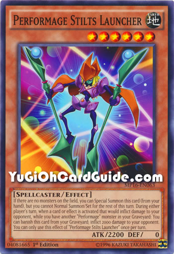 Yu-Gi-Oh Card: Performage Stilts Launcher