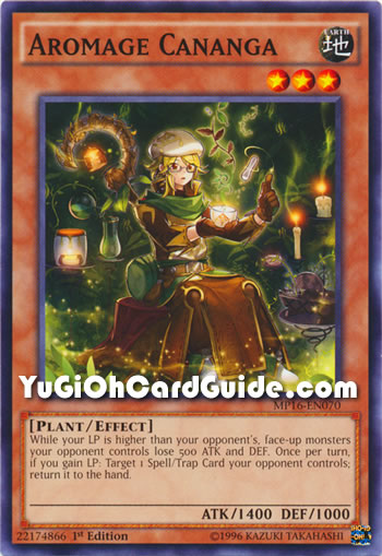 Yu-Gi-Oh Card: Aromage Cananga