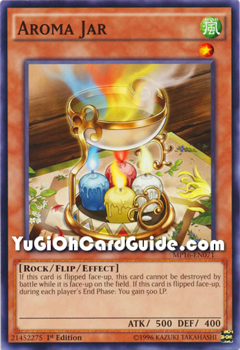 Yu-Gi-Oh Card: Aroma Jar