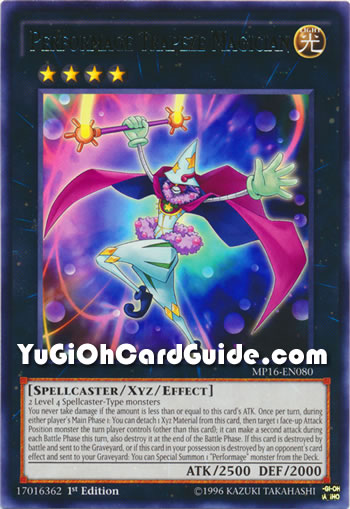 Yu-Gi-Oh Card: Performage Trapeze Magician