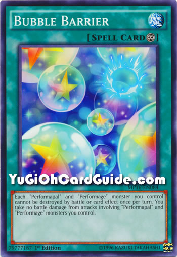 Yu-Gi-Oh Card: Bubble Barrier