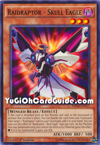 Yu-Gi-Oh Card: Raidraptor - Skull Eagle