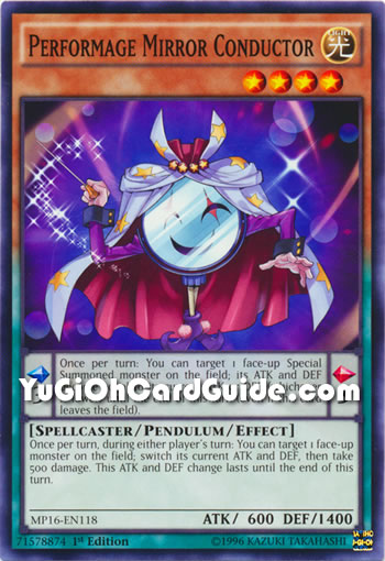 Yu-Gi-Oh Card: Performage Mirror Conductor