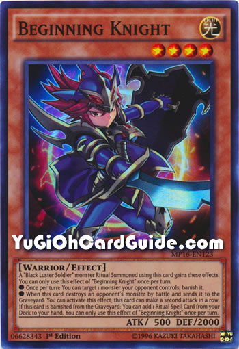 Yu-Gi-Oh Card: Beginning Knight