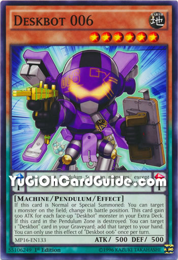 Yu-Gi-Oh Card: Deskbot 006