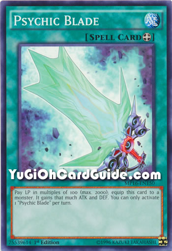 Yu-Gi-Oh Card: Psychic Blade