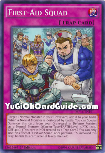Yu-Gi-Oh Card: First-Aid Squad