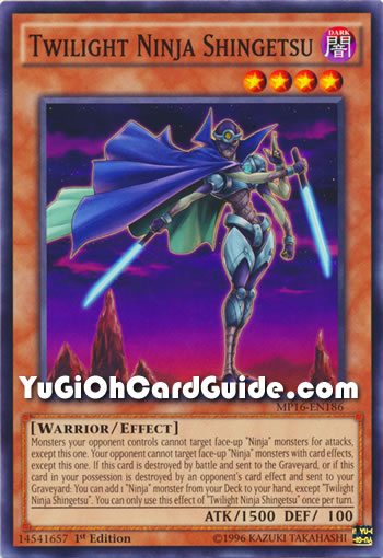 Yu-Gi-Oh Card: Twilight Ninja Shingetsu