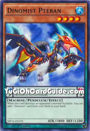 Yu-Gi-Oh Card: Dinomist Pteran